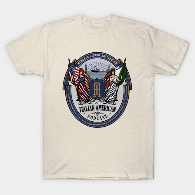 Italian American Coat of Arms T-Shirt by ItalianPowerStore